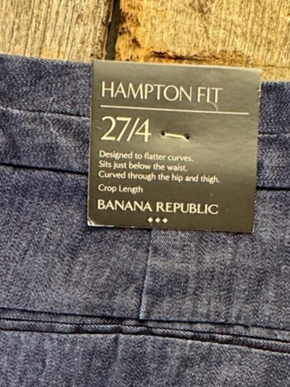 Banana Republic Blue Denim Bermuda Short Size 27 NWOT - Picture 7 of 10